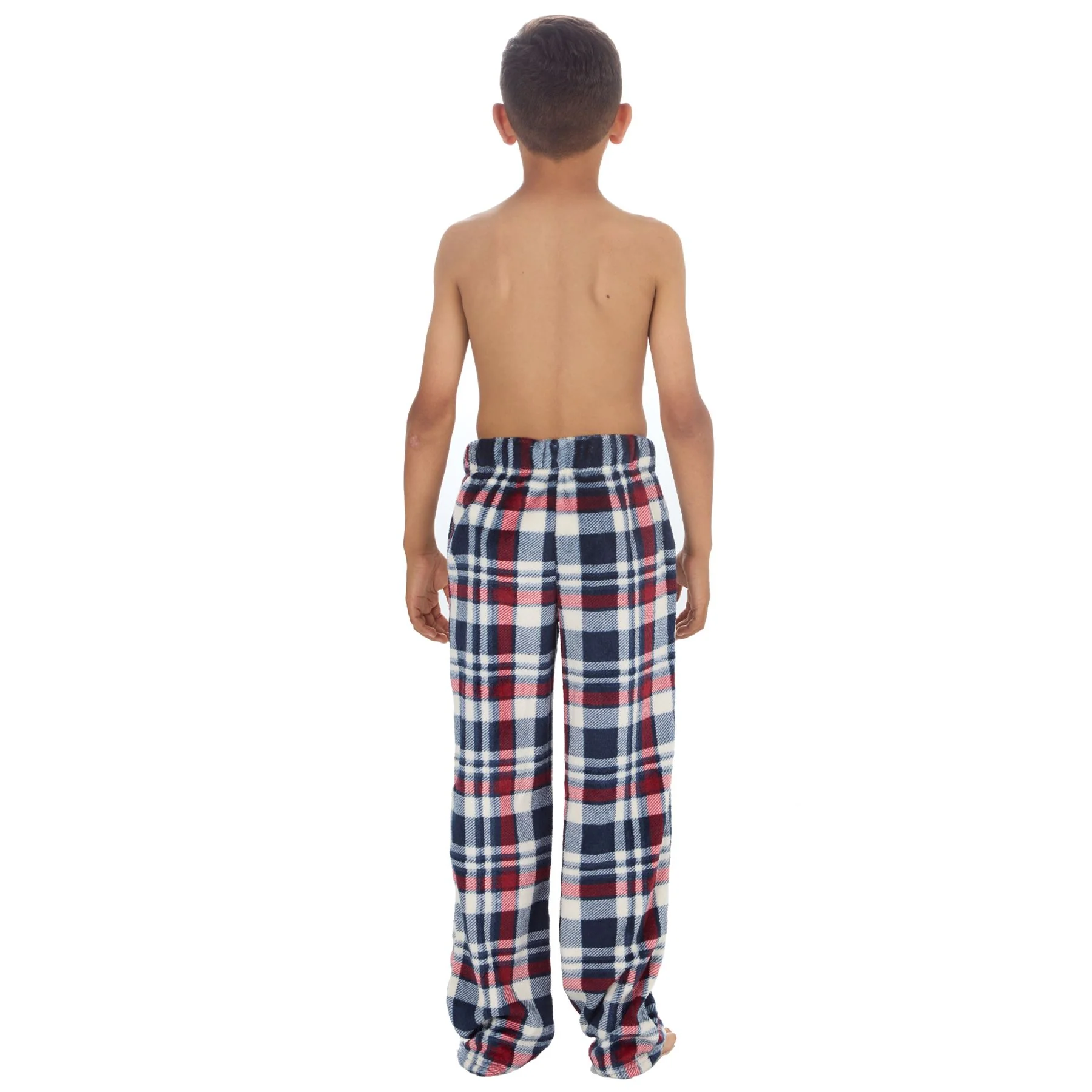 Cargo Bay Boys Polished Fleece Check Lounge Pants - Image 4