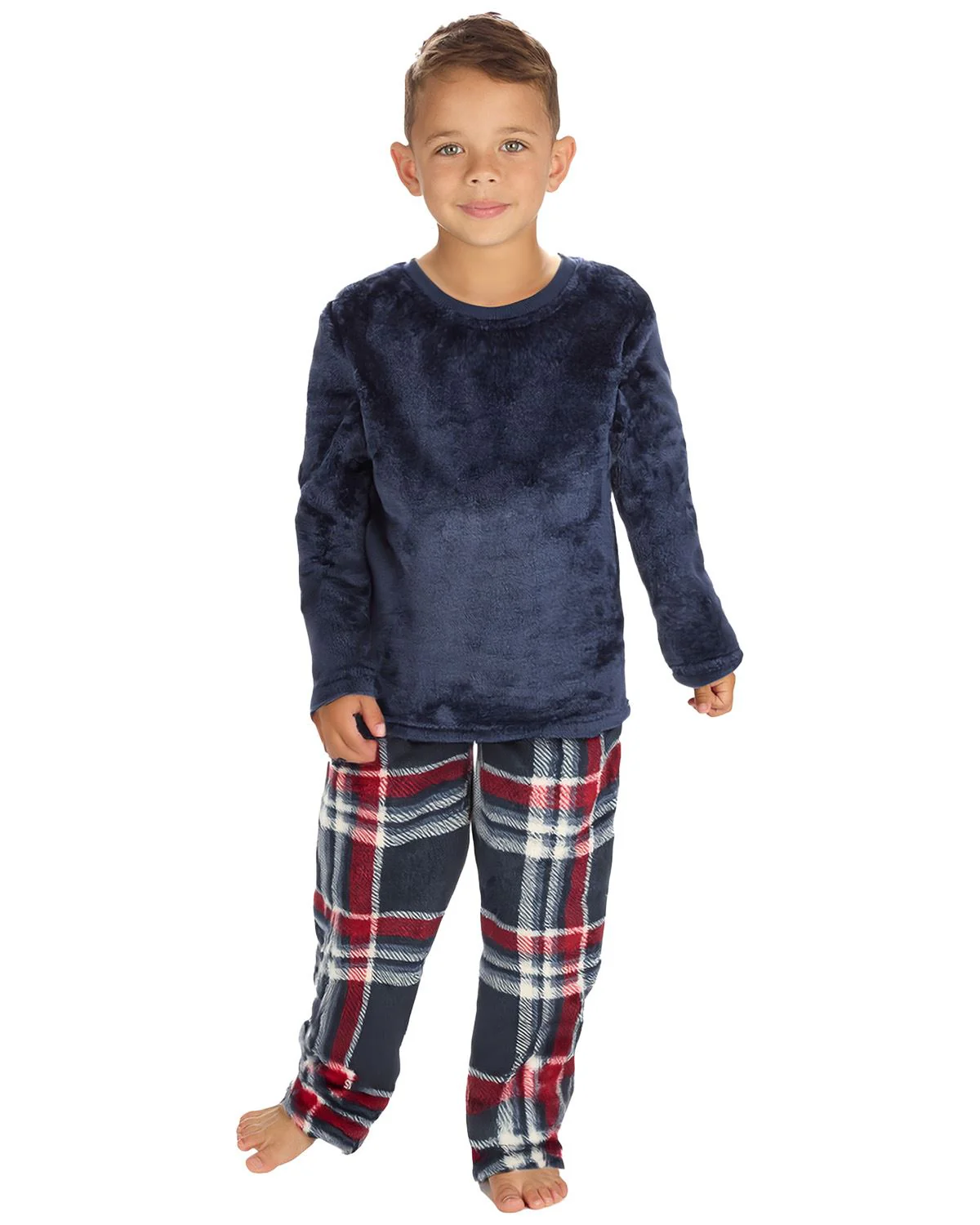 Cargo Bay Boys Polished Fleece Check Pyjamas - Image 20