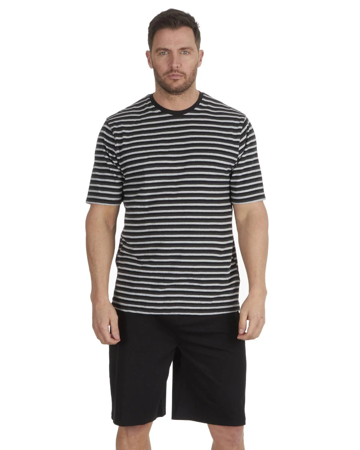 Cargo Bay Mens Striped Short Jersey Pyjamas - Image 4