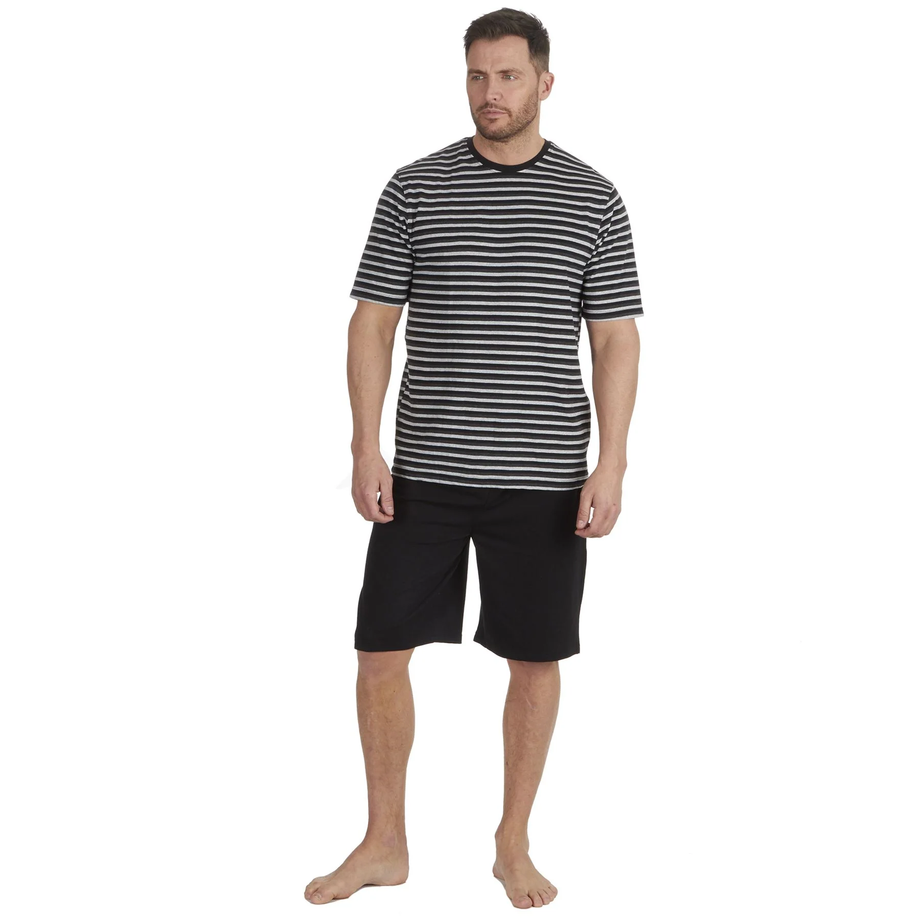 Cargo Bay Mens Striped Short Jersey Pyjamas - Image 5