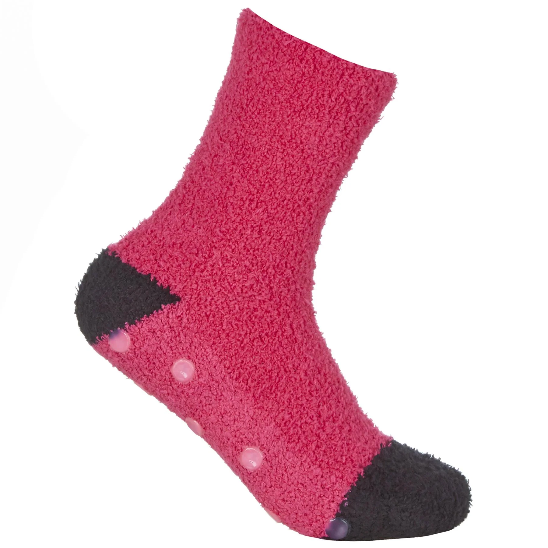 Forever Dreaming Womens 4 Pack Striped Slipper Socks - Image 3