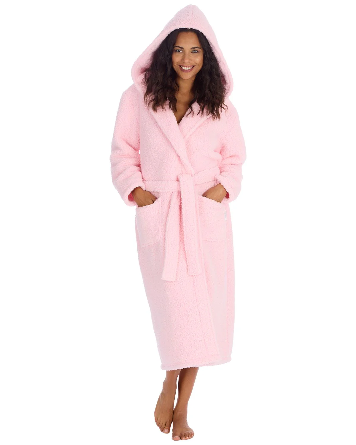Huggable Womens Borg Dressing Gown - Image 16