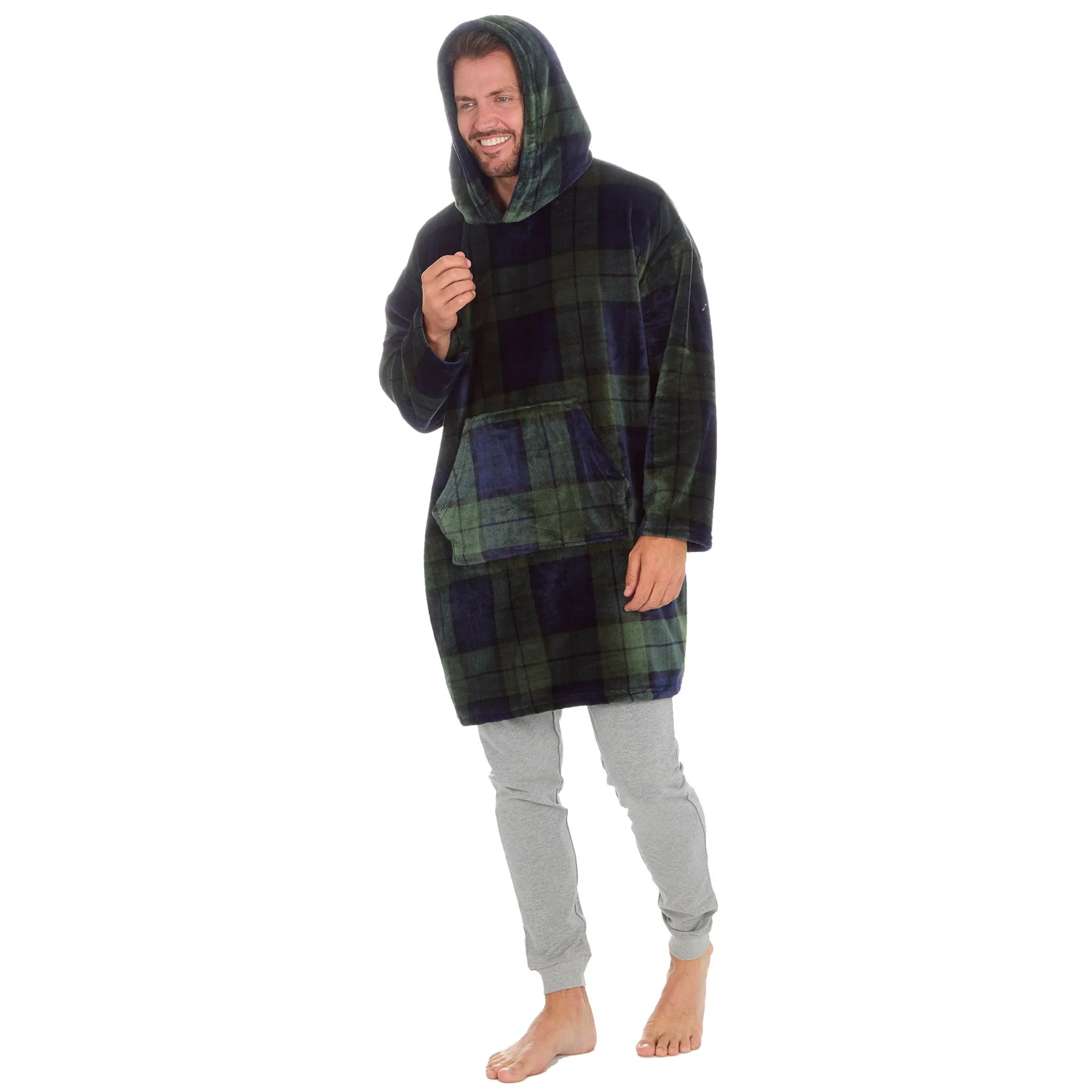Huggable Mens Polished Fleece Oversized Hoodie - Image 15