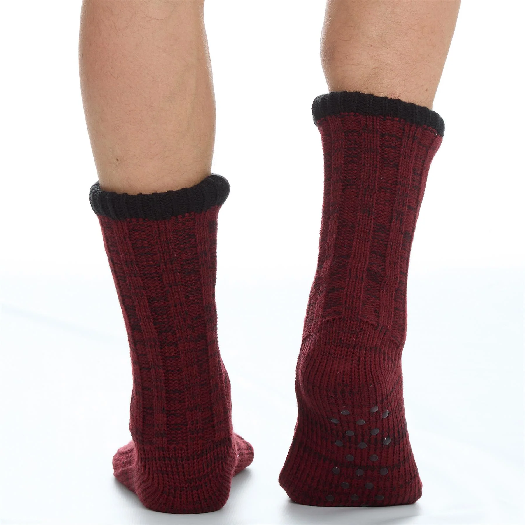 Pierre Roche Mens Sherpa Lined Lounge Socks - Image 8